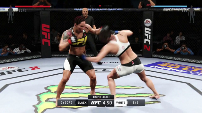 UFC 2016 GAME BANTAMWEIGHT UFC BOXING MMA CHAMPION FIGHT GIRLS ● CHRIS CYBORG VS JESSICA EYE