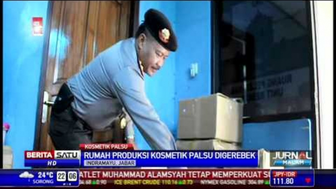 Polisi Gerebek Tempat Produksi Kosmetik Ilegal di Indramayu