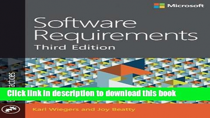 [Download] Software Requirements (3rd Edition) (Developer Best Practices) Hardcover Free