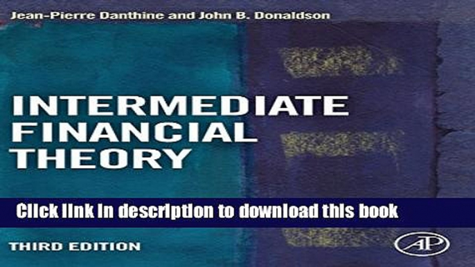 [Popular] Intermediate Financial Theory Paperback Online