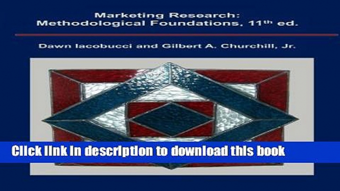 [Popular] Marketing Research: Methodological Foundations Hardcover Online