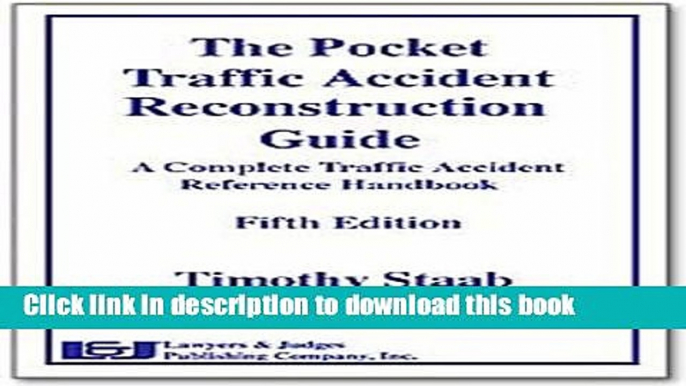 [Read PDF] Pocket Traffic Accident Reconstruction Guide Download Online