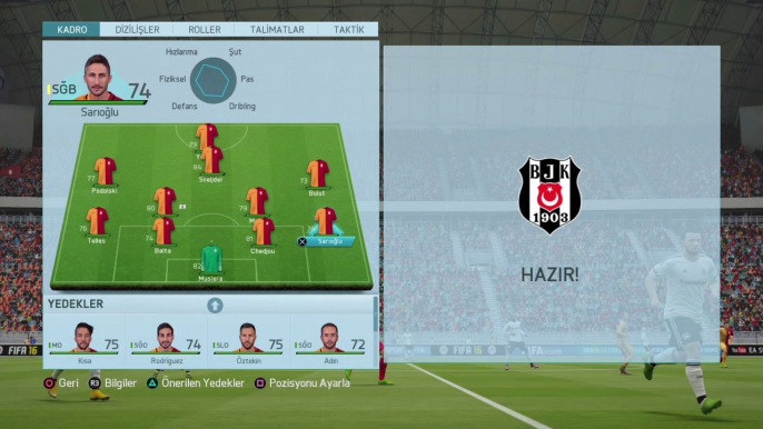 FIFA 16 Gs-Bjk süper kupa maçı