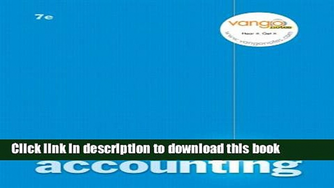 [PDF] Accounting  ch 1-13 (7th Edition) (Chapters 1-13) Full Colection