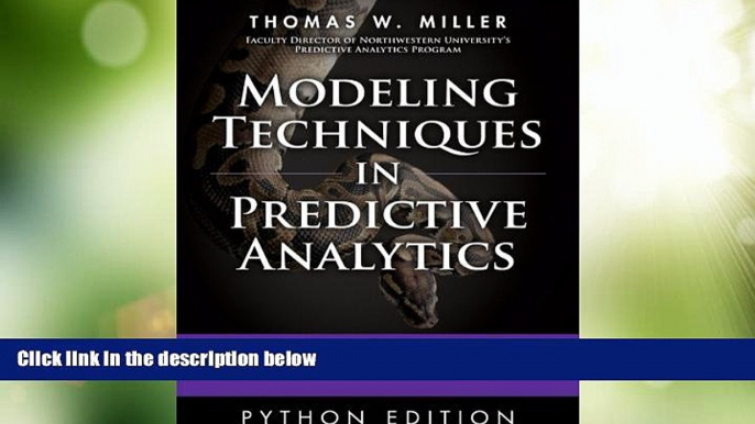 Must Have PDF  Modeling Techniques in Predictive Analytics with Python and R: A Guide to Data