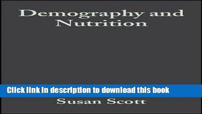 Collection Book Demography and Nutrition: Evidence from Historical and Contemporary Populations