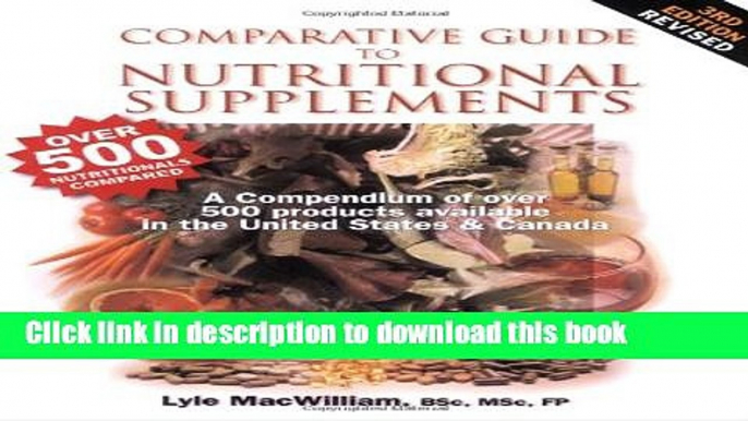 New Book Comparative Guide to Nutritional Supplements