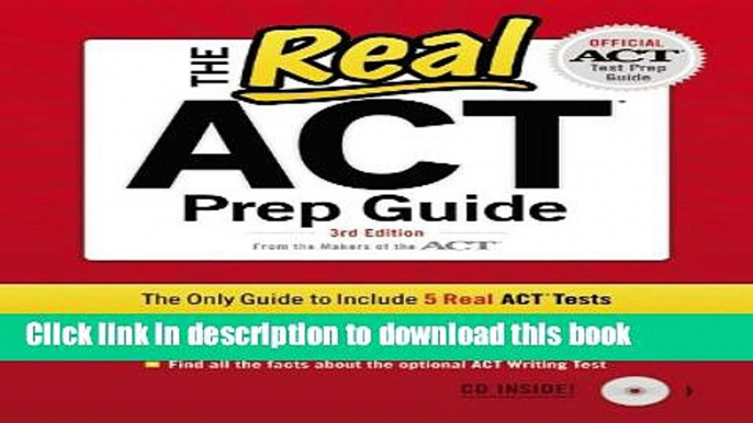 New Book The Real ACT (CD) 3rd Edition (Official Act Prep Guide)