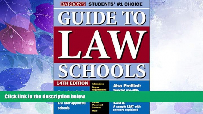 Big Deals  Barron s Guide to Law Schools  Best Seller Books Most Wanted