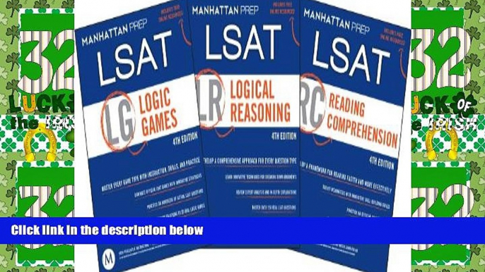 Big Deals  LSAT Strategy Guides (Logic Games / Logical Reasoning / Reading Comprehension), 4th