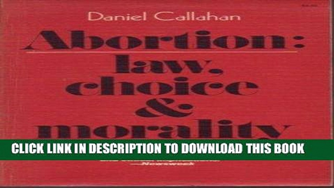 Best Seller Abortion: Law, Choice and Morality Free Read