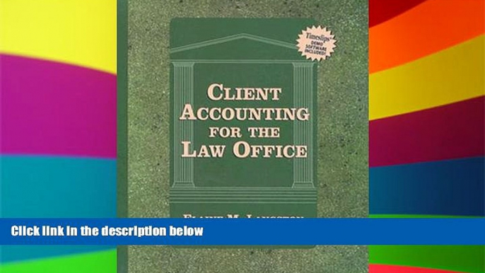 Full [PDF]  Client Accounting for Law Firm (Book with Diskette (Lq-Paralegal)  Premium PDF Full