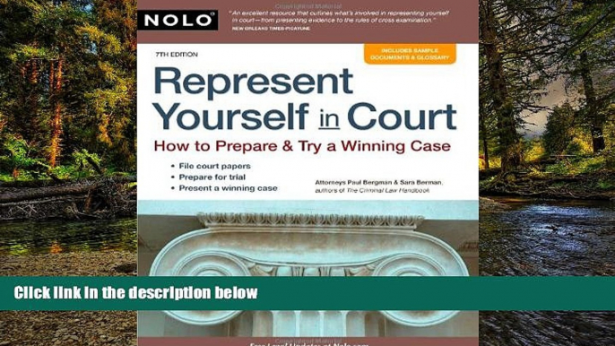 READ FULL  Represent Yourself in Court: How to Prepare   Try a Winning Case  READ Ebook Full Ebook