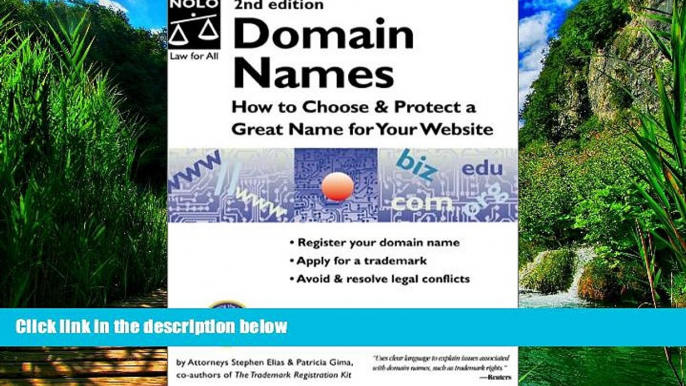 Books to Read  Domain Names: How to Choose   Protect a Great Name for Your Website  Full Ebooks