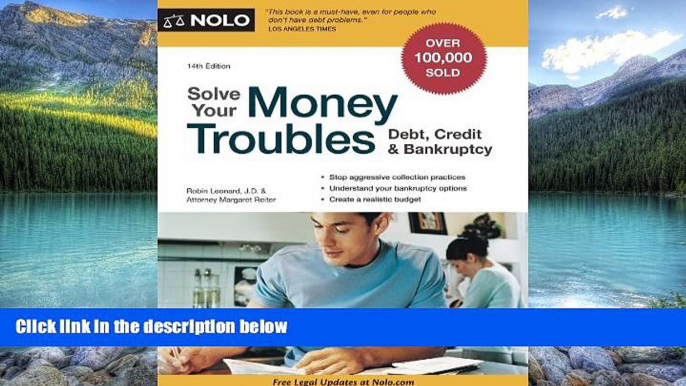 Big Deals  Solve Your Money Troubles: Debt, Credit   Bankruptcy  Best Seller Books Most Wanted