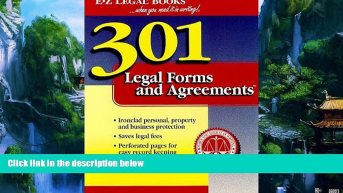 Books to Read  301 Legal Forms and Agreements (...When You Need It in Writing!)  Best Seller Books