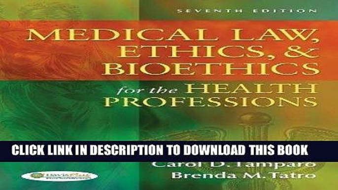 [READ] EBOOK Medical Law, Ethics,   Bioethics for the Health Professions 7th Edition by Lewis EdD