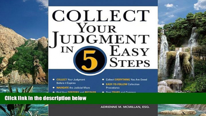 Big Deals  Collect Your Judgment in 5 Easy Steps  Best Seller Books Most Wanted