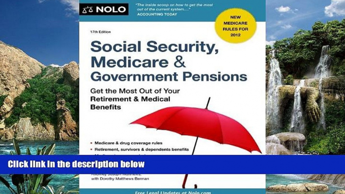 Big Deals  Social Security, Medicare   Government Pensions: Get the Most Out of Your Retirement