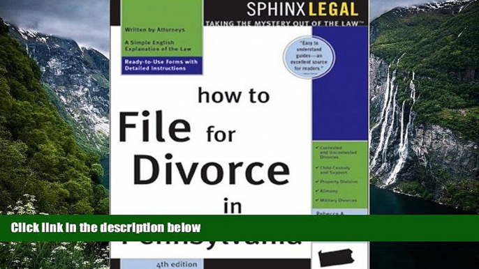 Deals in Books  How to File for Divorce in Pennsylvania (Legal Survival Guides)  Premium Ebooks