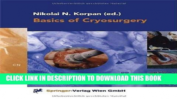 [FREE] EBOOK Basics of Cryosurgery ONLINE COLLECTION