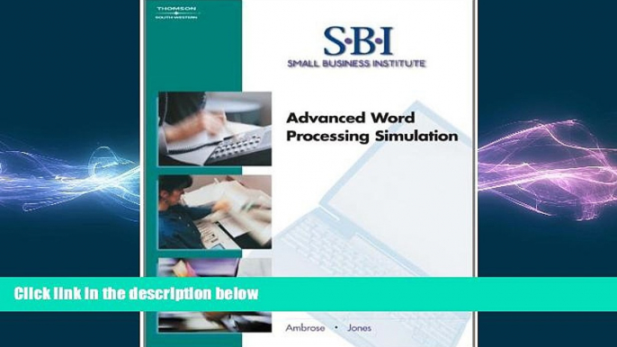 Free [PDF] Downlaod  SBI: Advanced Word Processing Simulation (with CD-ROM) (Word Processing I)