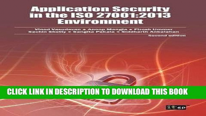 Collection Book Application Security in the ISO 27001: 2013 Environment