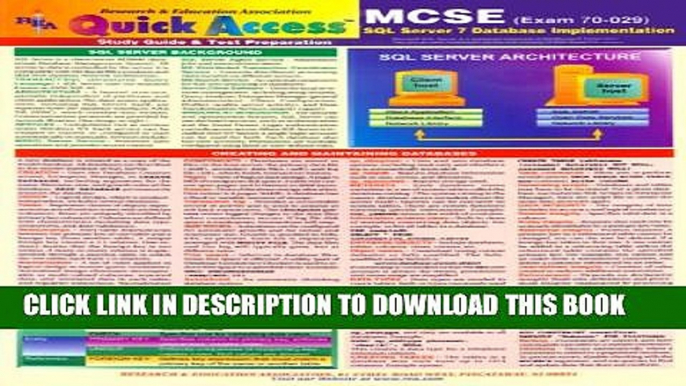 New Book MCSE SQL Server 7.0 Database Implementation, Exam 70-210 Quick Access