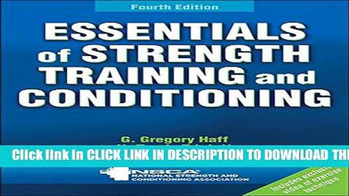 Collection Book Essentials of Strength Training and Conditioning 4th Edition With Web Resource