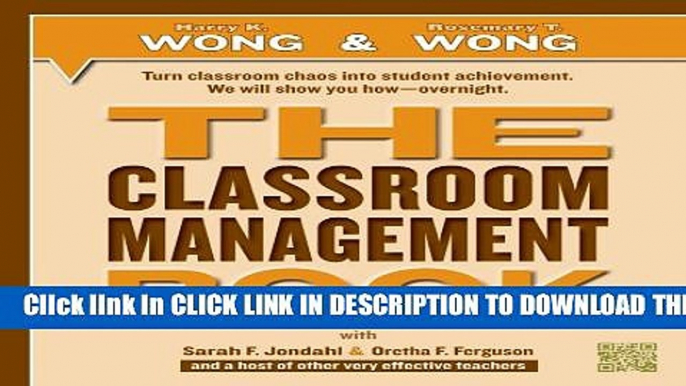 New Book THE Classroom Management Book