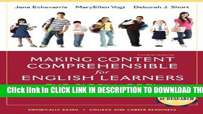 Collection Book Making Content Comprehensible for English Learners: The SIOP Model (4th Edition)