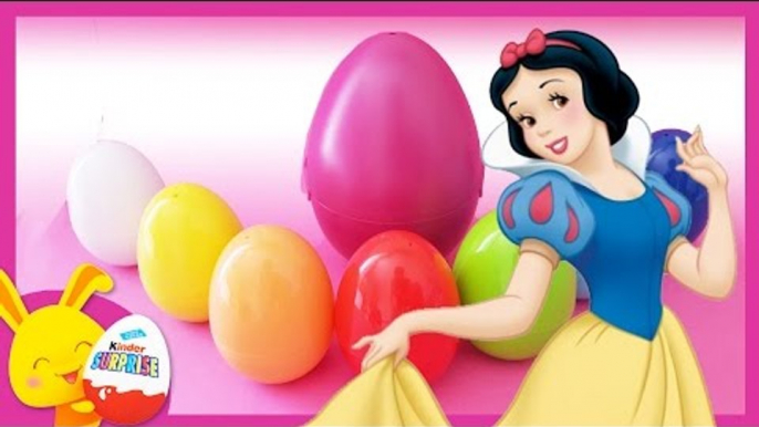 Blanche neige - Oeufs surprises de couleurs avec les personnages - Princesses Disney - Touni toys