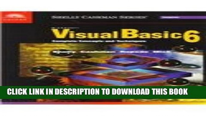 New Book Microsoft Visual Basic 6: Complete Concepts and Techniques (Shelly Cashman)