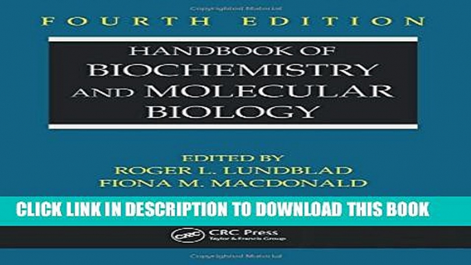 Collection Book Handbook of Biochemistry and Molecular Biology, Fourth Edition