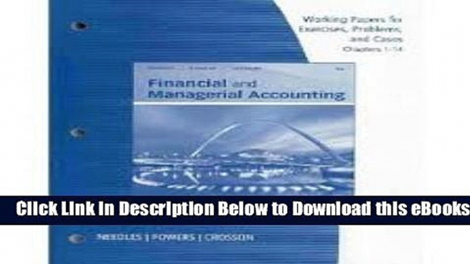 [Reads] Financial and Managerial Accounting 9th (nineth) edition Text Only Online Ebook