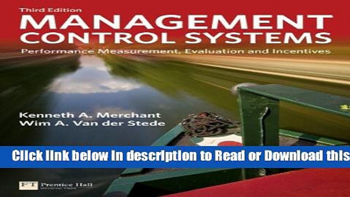 [PDF] Management Control Systems: Performance Measurement, Evaluation and Incentives (3rd Edition)