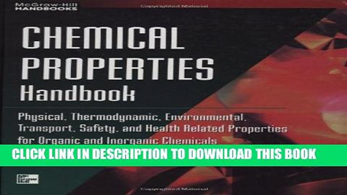 Collection Book Chemical Properties Handbook: Physical, Thermodynamics, Engironmental Transport,