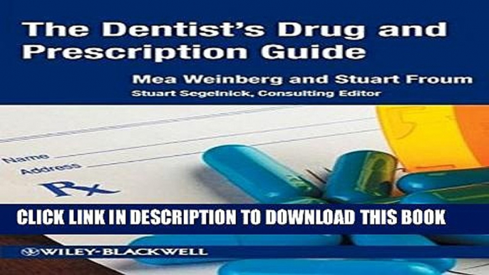 [Download] The Dentist s Drug and Prescription Guide Hardcover Free