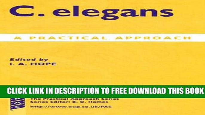 Collection Book C. elegans: A Practical Approach