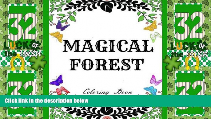 Big Deals  Magical Forest: Creative Therapy Adult Coloring Book: Enchanted Forest, Animals, Birds,