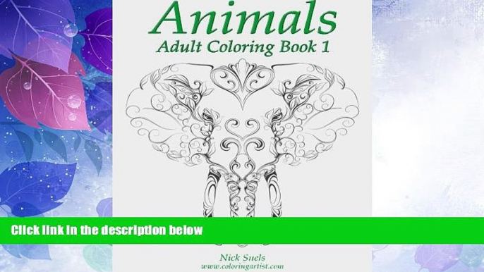 Big Deals  Animals Adult Coloring Book 1 (Volume 1)  Best Seller Books Most Wanted