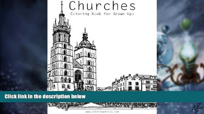 Big Deals  Churches Coloring Book for Grown-Ups 1 (Volume 1)  Free Full Read Most Wanted