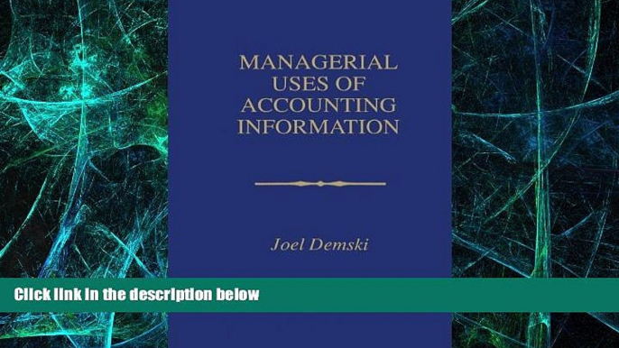 Big Deals  Managerial Uses of Accounting Information  Best Seller Books Most Wanted