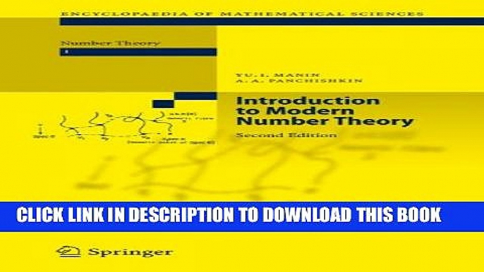 [PDF] Introduction to Modern Number Theory: Fundamental Problems, Ideas and Theories