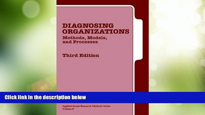 Big Deals  Diagnosing Organizations: Methods, Models, and Processes (Applied Social Research