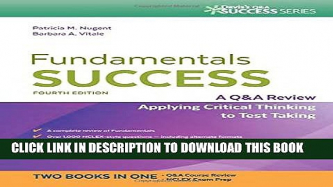 New Book Fundamentals Success: A Q A Review Applying Critical Thinking to Test Taking