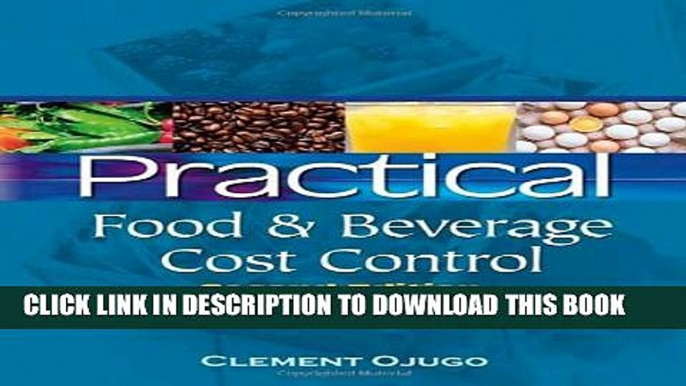 New Book Practical Food and Beverage Cost Control