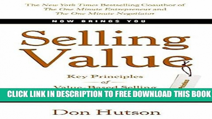 Collection Book Selling Value: Key Principles of Value-Based Selling