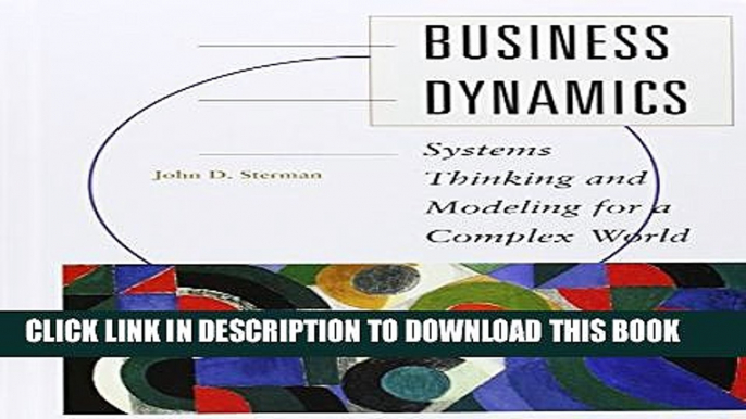 New Book Business Dynamics: Systems Thinking and Modeling for  a Complex World with CD-ROM