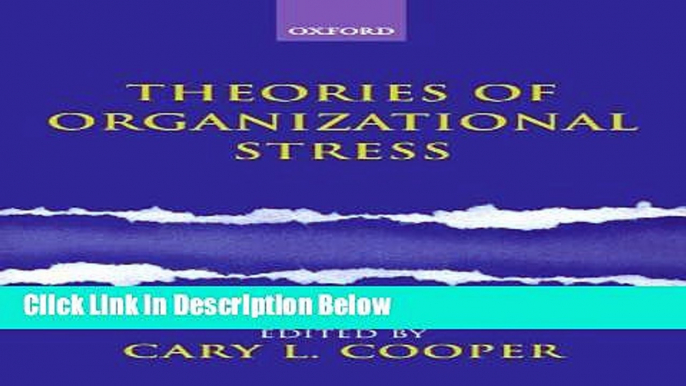 [Get] Theories of Organizational Stress Free New